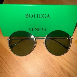 Bottega Veneta Gold Frame Sunglasses